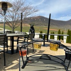 Yonah Mountain Vineyards - Sitting outside looking at the view