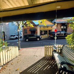 Crystal Rainbow Rock Shop - Looking from the porch towards the street