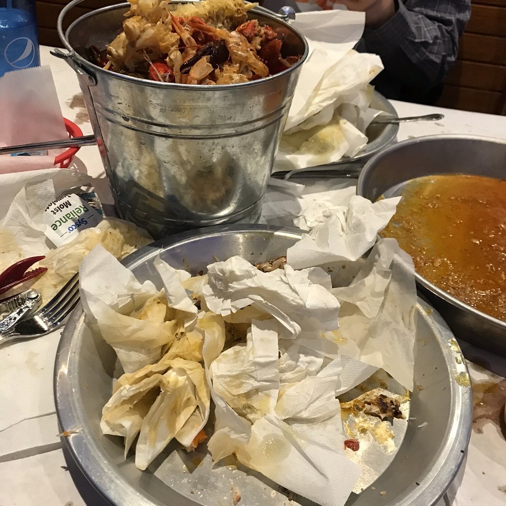 Cincy Seafood - The resulting carnage! It was delicious - Seafood Near Me - Crescent Springs, Kentucky