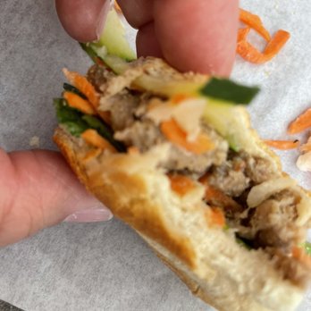 Boba Tealight - Banh Mi (Vietnamese Sandwich) - Grilled Pork, Extra Veggies, Cilantro, No Pate - Bubble Tea Near Me - Gilbert, Arizona