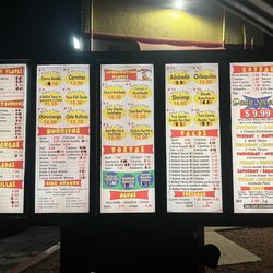Rolberto's updated menu prices March 2025