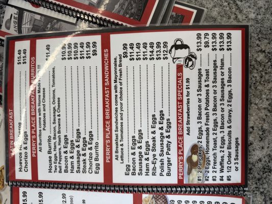 Menu photo 3 Perry’s Place Anaheim, CA