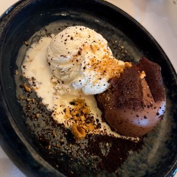 TRIO Grill - CHOCOLATE HAZELNUT MOUSSE DOME - Seafood Near Me - Falls Church, Virginia TRIO Grill - CHOCOLATE HAZELNUT MOUSSE DOME - Seafood Near Me - Falls Church, Virginia
