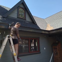 Skarletts Window Cleaning - Painting trim and detailing windows