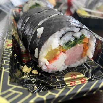 H Mart - Arcadia - Hair rolled into the the ham/spam kim bap. Yuck!!! - Grocery Near Me - Arcadia, California