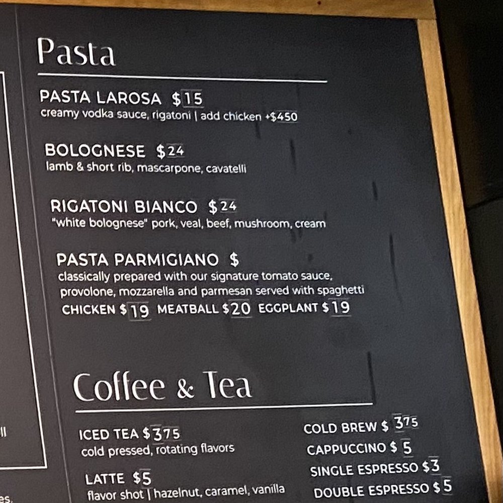 LaRosa's - Menu board: Pasta - Italian Near Me - Andover, Massachusetts LaRosa's - Menu board: Pasta - Italian Near Me - Andover, Massachusetts
