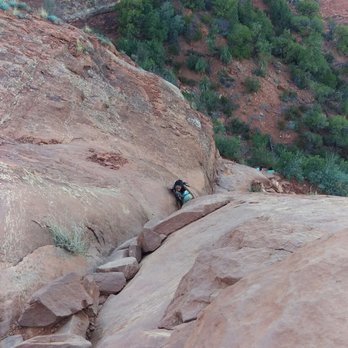 Cathedral Rock - This is the "vertical" part. You can see there's plenty of room to lean forward and climb slowly. - Hiking Near Me - Sedona, Arizona Cathedral Rock - This is the "vertical" part. You can see there's plenty of room to lean forward and climb slowly. - Hiking Near Me - Sedona, Arizona