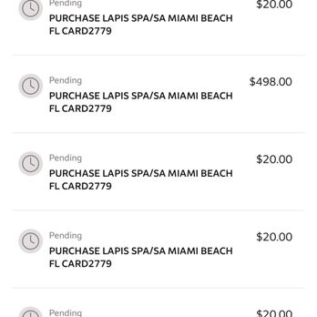 Lapis Spa - BANK STATEMENT - Day Spas Near Me - Miami Beach, Florida Lapis Spa - BANK STATEMENT - Day Spas Near Me - Miami Beach, Florida