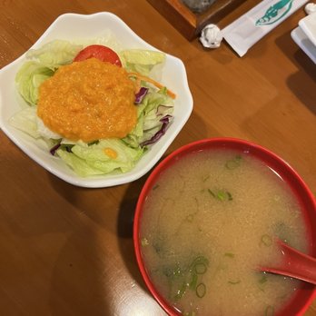 Sake House 2 - S1. Miso Soup and salad - Sushi Bars Near Me - Jacksonville, Florida