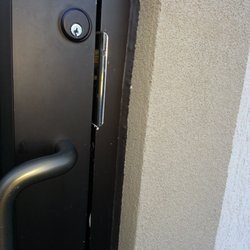 Ranger Locksmith - Before latch guard installed.