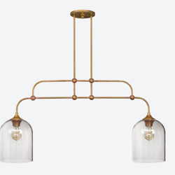 O'lampia Studio - CH-152-2. Small Dome Double Bar chandelier