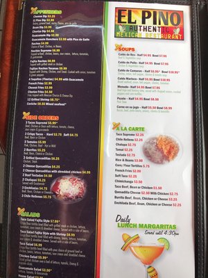 Menu photo 8 El Pino Mexican Restaurant Fredericksburg, VA