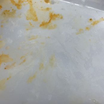 Maine Street Restaurant - French fry marks melted into styrofoam. - Greek Near Me - Hamtramck, Michigan