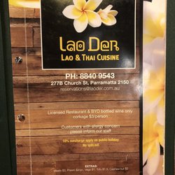 Lao Der - Menu