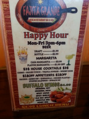Menu photo 4 Fajita Grande Frederick, MD
