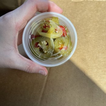 Death by Pizza - Mixed hot peppers - Pizza Near Me - Delray Beach, Florida
