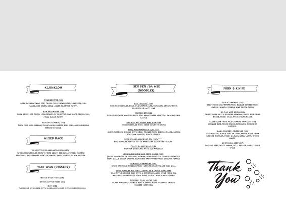 Menu photo 8 Klom Klom Thai Savannah, GA