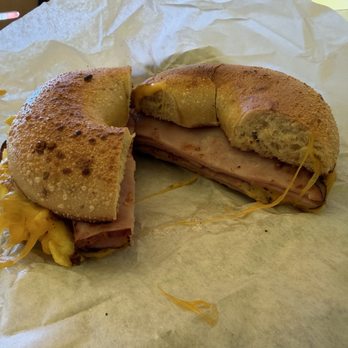 Alameda Bagels & Donuts - Egg cheese and ham jalapeño bagel - Bagels Near Me - Alameda, California Alameda Bagels & Donuts - Egg cheese and ham jalapeño bagel - Bagels Near Me - Alameda, California