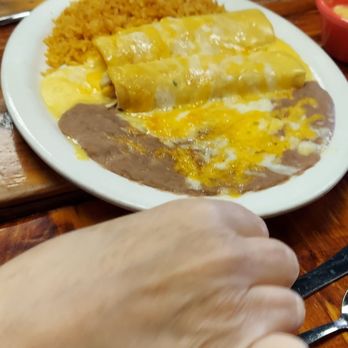 Abel's Mexican Restaurant - Another chicken enchilada. - Mexican Near Me - Warr Acres, Oklahoma