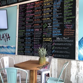 Playa Bowls - Menu is easy to read - Acai Bowls Near Me - Kensington, Maryland Playa Bowls - Menu is easy to read - Acai Bowls Near Me - Kensington, Maryland