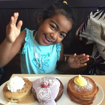 My Cafe - The flight of pancakes made her do a happy Dance!!! - Breakfast & Brunch Near Me - Kapolei, Hawaii My Cafe - The flight of pancakes made her do a happy Dance!!! - Breakfast & Brunch Near Me - Kapolei, Hawaii