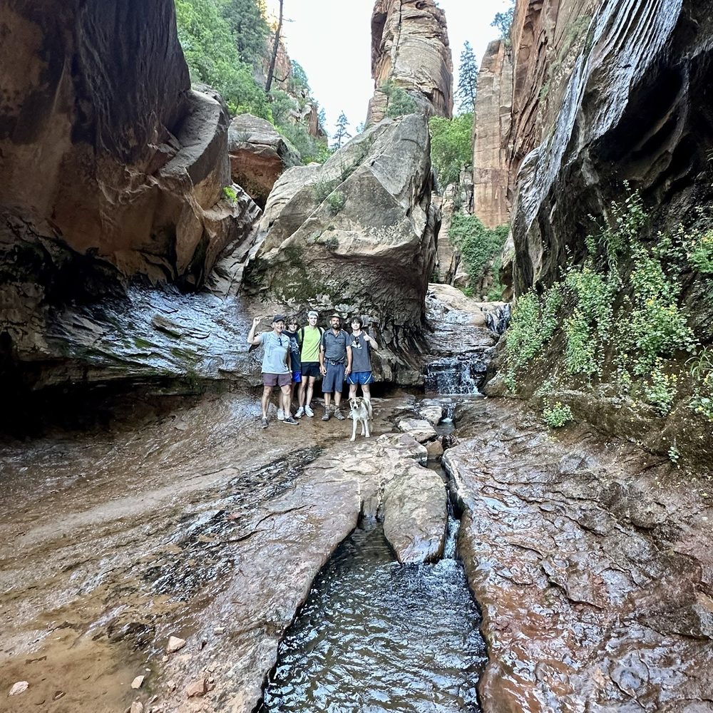 Camp area, water canyon hike