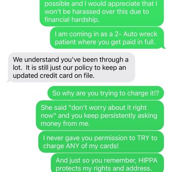 APEX Wellness Center - Text message 2 - Chiropractors Near Me - Plano, Texas