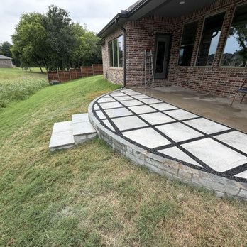 Viking Landscape - New patio with steps - Landscaping Near Me - Tulsa, Oklahoma Viking Landscape - New patio with steps - Landscaping Near Me - Tulsa, Oklahoma