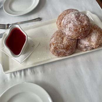 Bottega Louie - Beignet's with this raspberry sauce - Italian Near Me - Los Angeles, California Bottega Louie - Beignet's with this raspberry sauce - Italian Near Me - Los Angeles, California
