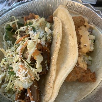Miti Miti - Coconut Shrimp Taco & chicken taco - Latin American Near Me - Brooklyn, New York Miti Miti - Coconut Shrimp Taco & chicken taco - Latin American Near Me - Brooklyn, New York