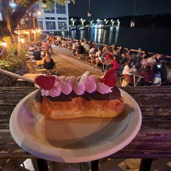 Mozart's Coffee Roasters - Raspberry cream eclair - Coffee & Tea Near Me - Austin, Texas Mozart's Coffee Roasters - Raspberry cream eclair - Coffee & Tea Near Me - Austin, Texas