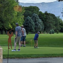 Schneiter's Riverside Golf Course - The boys putting