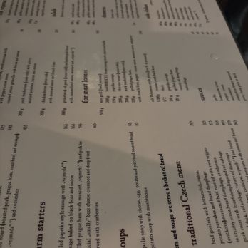 Krčma - Menu - Czech Near Me - Prague, Puerto Rico
