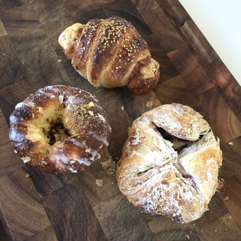 Creekside Bakery - Ham & cheese croissant, lemon pistachio kouign-amann, and a blueberry cheese pastry. - Bakeries Near Me - Novato, California Creekside Bakery - Ham & cheese croissant, lemon pistachio kouign-amann, and a blueberry cheese pastry. - Bakeries Near Me - Novato, California