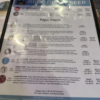 Russian River Brewing - Menu 3 - Pizza Near Me - Santa Rosa, California
