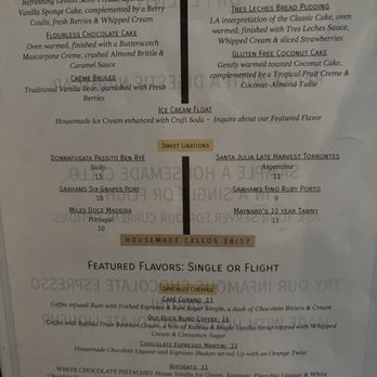 Legal Assets - Menu- dessert - 5.30.25 - New American Near Me - Easton, Maryland