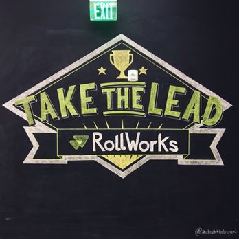 Chalk the Board - Rollworks promo board - Calligraphy Near Me Chalk the Board - Rollworks promo board - Calligraphy Near Me