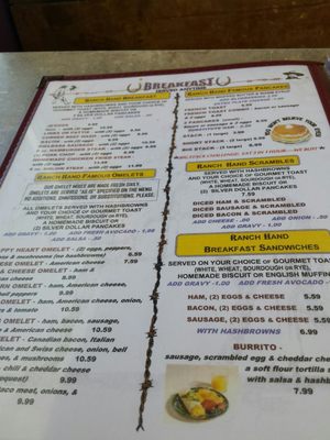 Menu photo 2 Ranch Hand Trail Stop Montpelier, ID