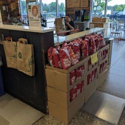 WFM Coffee Bar - Chips next to the coffee bar