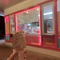 Biggie's Custard - Birthday Cake dipped cone