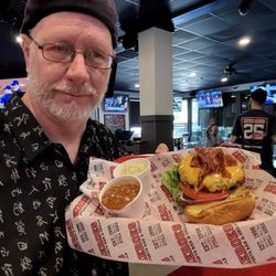 Heroes Sports Bar & Grille - West Mobile - Me and a burger