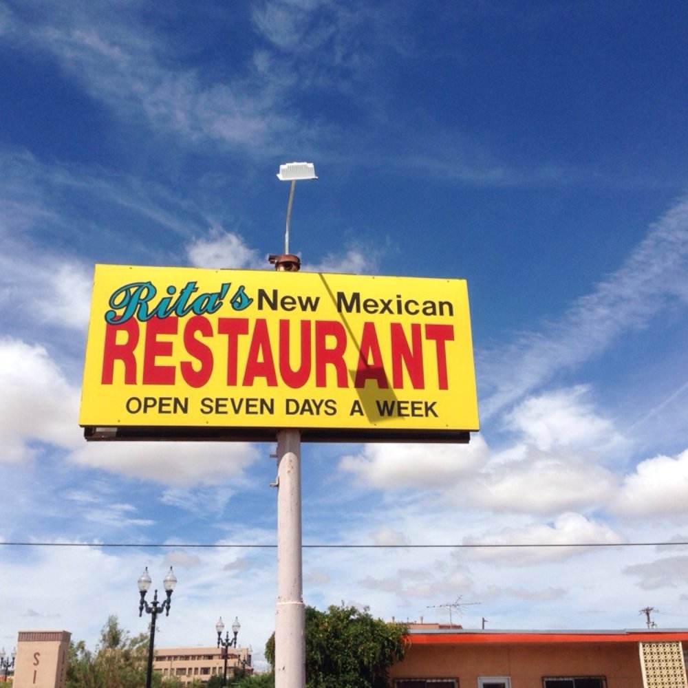 The sign.