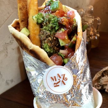 Mazra - Falafel Wrap - Middle Eastern Near Me - San Bruno, California