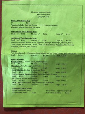 Menu photo 2 Kelly's Marathon Au Gres, MI