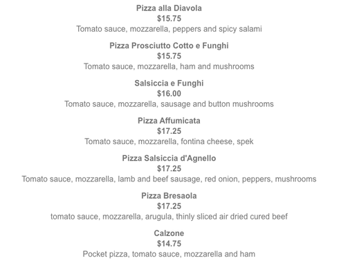Menu photo 3 Trattoria D.O.C. Evanston, IL