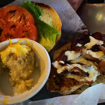 The Smoke and Barrel - Chicken Bacon Ranch with cheesy potatoes that my spouse had already started - Bars Near Me - Sanford, North Carolina The Smoke and Barrel - Chicken Bacon Ranch with cheesy potatoes that my spouse had already started - Bars Near Me - Sanford, North Carolina