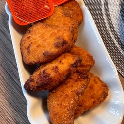 Imbiss Calli zum Schaschlik - Chicken Crossies mit süß sauerer Sauce