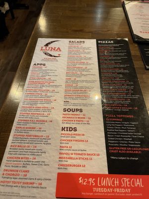 Luna Wood Fire Tavern by null