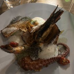 Mixed seafood plate