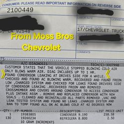 Top Tech Auto Repair Center - Supposedly checked for leaks,none were found,filled a/c with freon.A/c stopped working in 1 day. This proof they did not do diagnostic